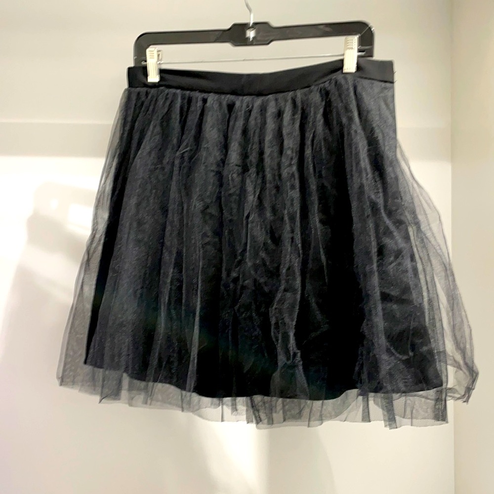 Black ballerina style chiffon skirt